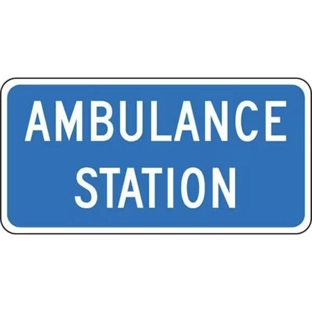 Accuform AMBULANCE STATION 12 in  X 24 in  DG FRG115DP